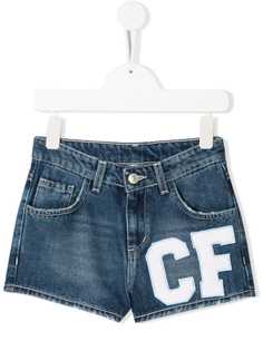 Chiara Ferragni Kids джинсовые шорты с логотипом