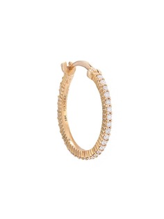 Foundrae золотая серьга-кольцо с бриллиантами