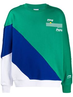 Li-Ning толстовка в стиле колор-блок