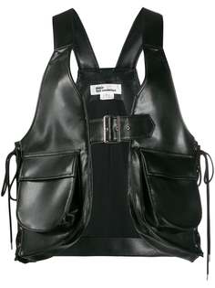 Comme Des Garçons Noir Kei Ninomiya жилет из искусственной кожи