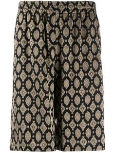 Needles шорты с геометричным принтом