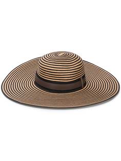 Peserico полосатая шляпа с широкими полями