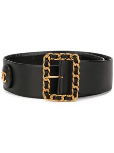 Chanel Pre-Owned ремень 1993-го года с пряжкой и логотипом CC