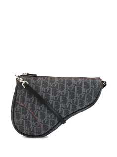 Christian Dior сумка на плечо Saddle с узором Trotter