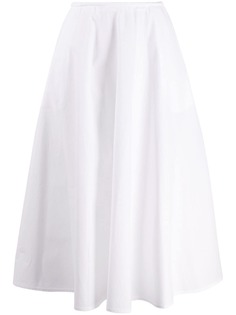 Courrèges юбка с завышенной талией и складками