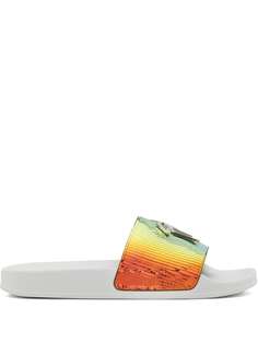 Giuseppe Zanotti шлепанцы Brett с логотипом