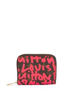 Louis Vuitton кошелек для монет Graffiti на молнии 2008-го года pre-owned