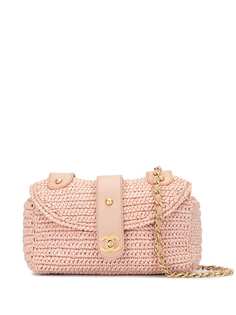 Chanel Pre-Owned плетеная сумка на плечо 2006-го года с логотипом
