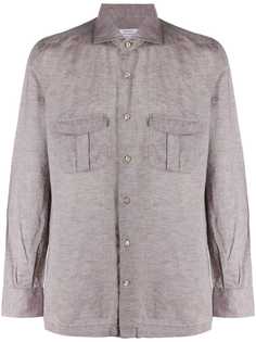 Mazzarelli рубашка на пуговицах с нагрудными карманами