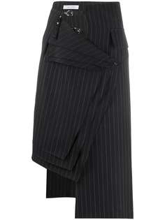 Delada юбка асимметричного кроя в полоску