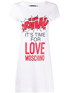 Love Moschino платье-футболка мини