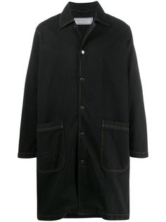 Société Anonyme однобортное джинсовое пальто
