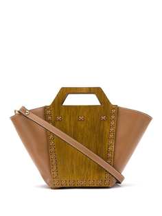 Framed сумка-тоут с деревянной отделкой