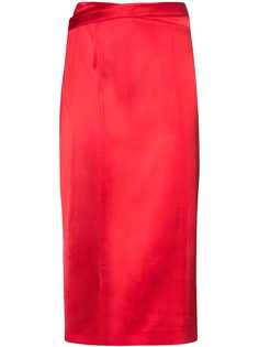 GAUGE81 атласная юбка миди Soledad