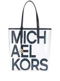 Michael Michael Kors прозрачная сумка-тоут с монограммой