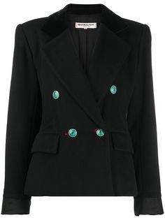 Yves Saint Laurent Pre-Owned двубортный пиджак свободного кроя