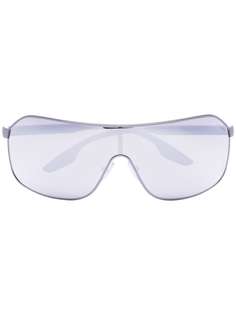 Prada Eyewear солнцезащитные очки-авиаторы в спортивном стиле