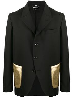 Black Comme Des Garçons пиджак с контрастными карманами