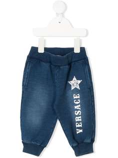 Young Versace спортивные брюки с логотипом