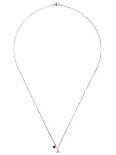 Raphaele Canot 18kt white gold Set Free diamond and ruby necklace