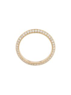 Lizzie Mandler Fine Jewelry кольцо One-Sided Knife Edge из желтого золота с бриллиантами