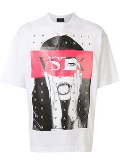 Vostok CLTH футболка с контрастной полоской и логотипом