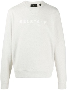 Belstaff свитер с круглым вырезом и логотипом