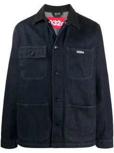 032c джинсовая куртка с вышитым логотипом