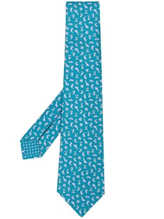 Bvlgari галстук с принтом