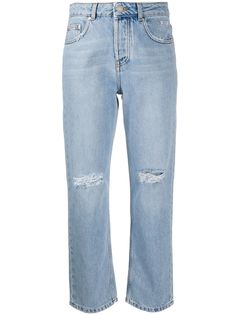 MSGM джинсы прямого кроя с завышенной талией