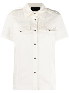 Mr & Mrs Italy приталенная рубашка с короткими рукавами