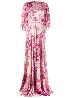 Giambattista Valli длинное платье с цветочным принтом