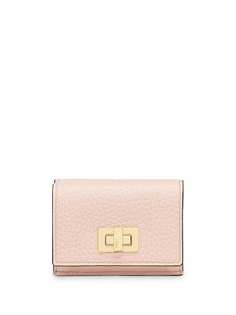 Fendi фактурный кошелек в три сложения