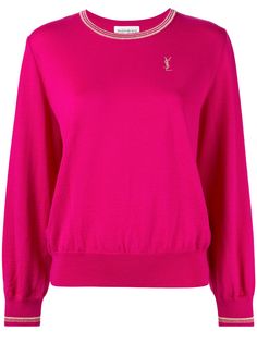 Yves Saint Laurent Pre-Owned джемпер с полосками