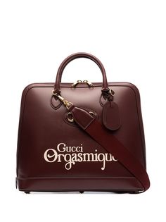Gucci сумка-тоут с пряжкой Horsebit и принтом Gucci Orgasmique