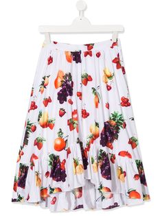 Msgm Kids юбка с принтом