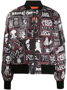 KTZ бомбер с принтом Monster