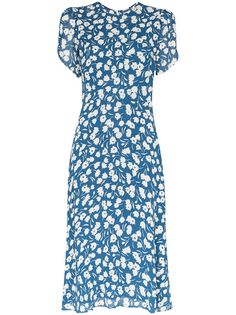 Reformation платье миди Andre с цветочным принтом