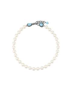 Chanel Pre-Owned колье с искусственным жемчугом