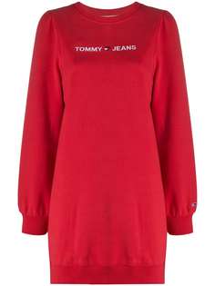 Tommy Jeans платье-толстовка с вышитым логотипом