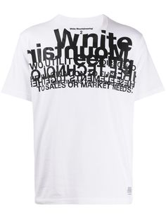 White Mountaineering многослойная футболка с логотипом