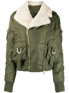 Balmain бомбер из овчины