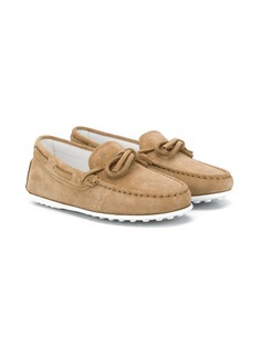 Tods Kids лоферы с бантами