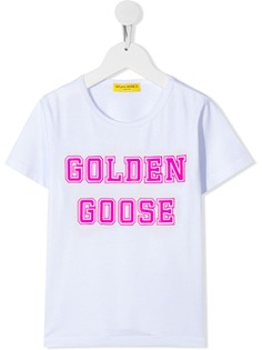 Golden Goose Kids футболка с круглым вырезом и логотипом