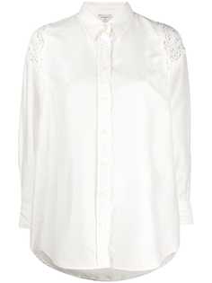 Sandro Paris рубашка с кружевной вставкой