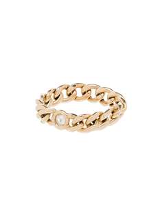 Zoë Chicco цепочное кольцо из желтого золота с бриллиантом