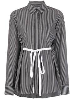 MM6 Maison Margiela полосатая рубашка с поясом