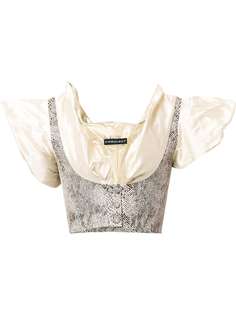 Y/Project многослойная блузка со змеиным принтом