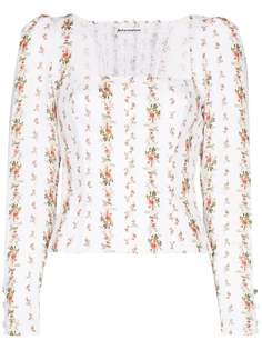 Reformation блузка Fillmore с цветочным принтом