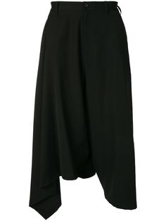 Yohji Yamamoto укороченные брюки асимметричного кроя